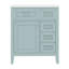 Ensemble de meuble-lavabo 30 po avec lavabo, meuble-lavabo moderne à simple cuve, meuble-lavabo autoportant avec porte, 3 tiroirs de rangement-873177876