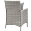 Ensemble de patio extérieur en rotin 4 pièces avec coussins Bridge par Modway-22363529