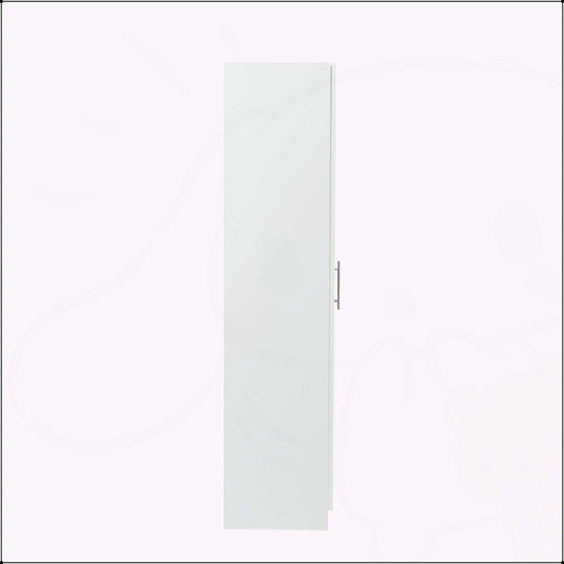 Armoire polyvalente à trois portes et trois compartiments pour le rangement, optimisant l'utilisation de l'espace