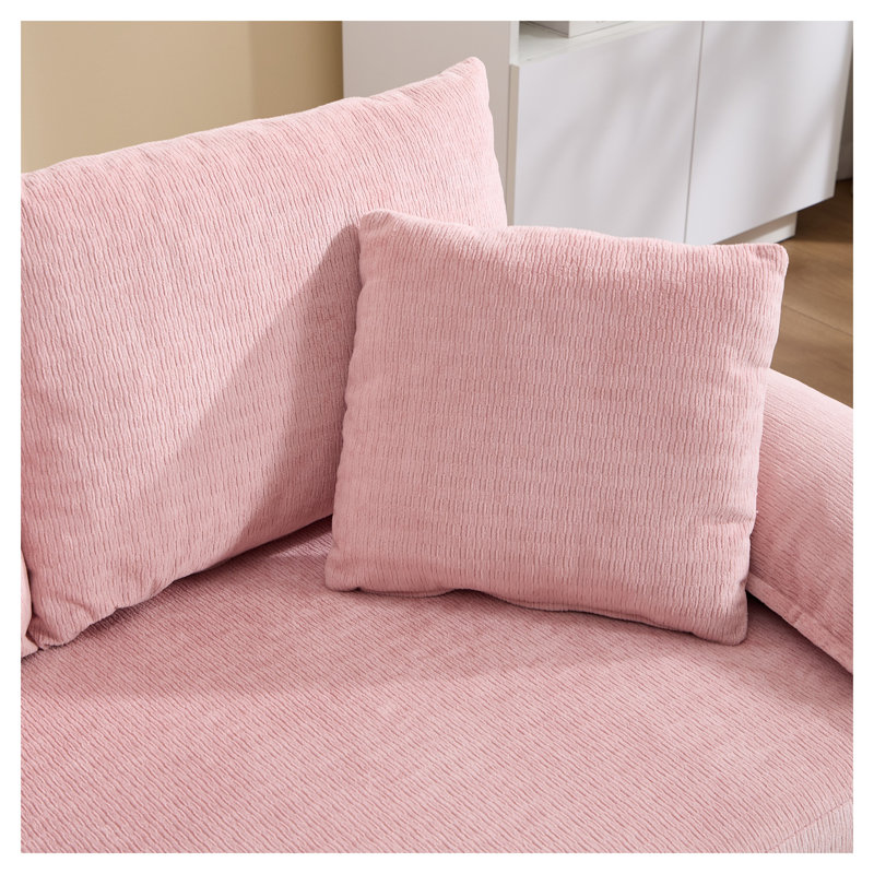 Canapé futon convertible 58 pouces en chenille