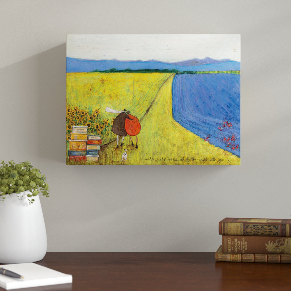 I Would Walk to the End of the World With You - Wrapped Canvas Art Print