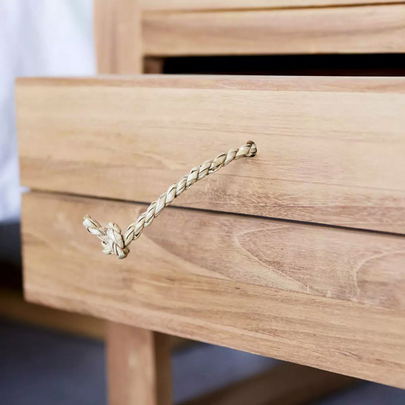 Minimalys 50cm W Solid Wood Bedside Table