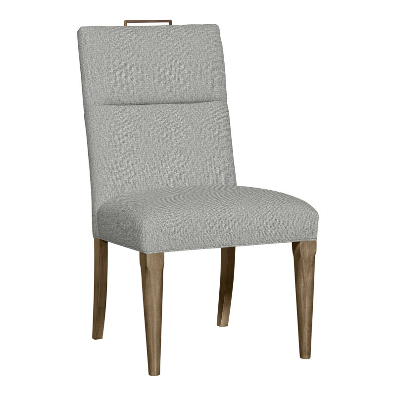Thom Filicia Home Fabric Tight Back Side Chair, Hampton, Tarbee Dove