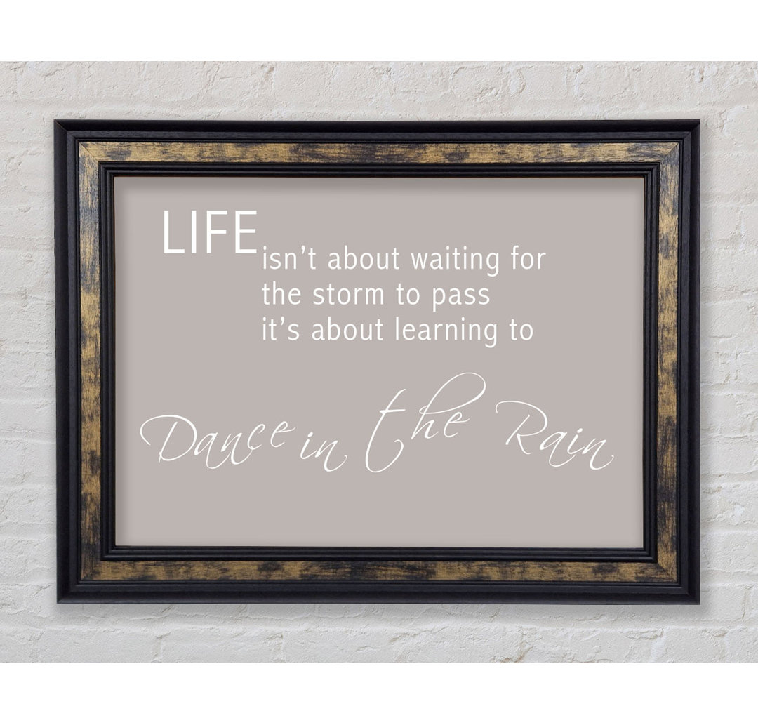 Life Isnt About Waiting 2 Vivid Pink - Single Picture Frame Art Prints