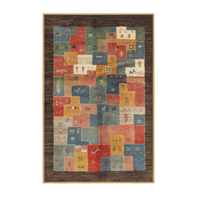 Tapis rouge / beige Campeaux