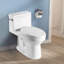 Toilette blanche une pièce à conception moderne