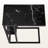 Pitt Accent Tables, Black Marble Look Laminate, Black Metal, 25.02'' H X 10.05'' W X 18.03'' D