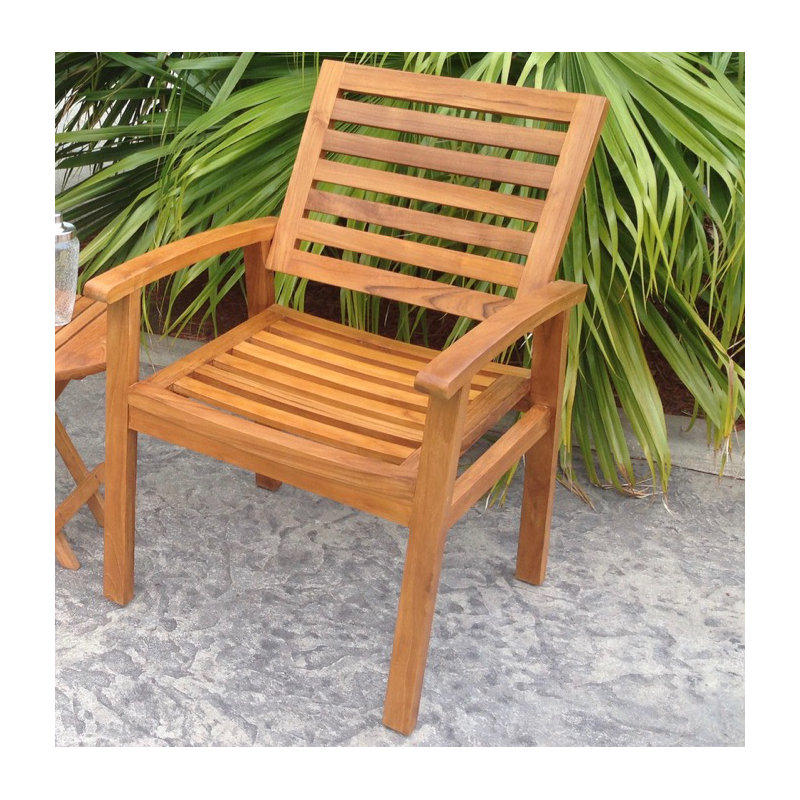 Chaise de patio teck Kasandra