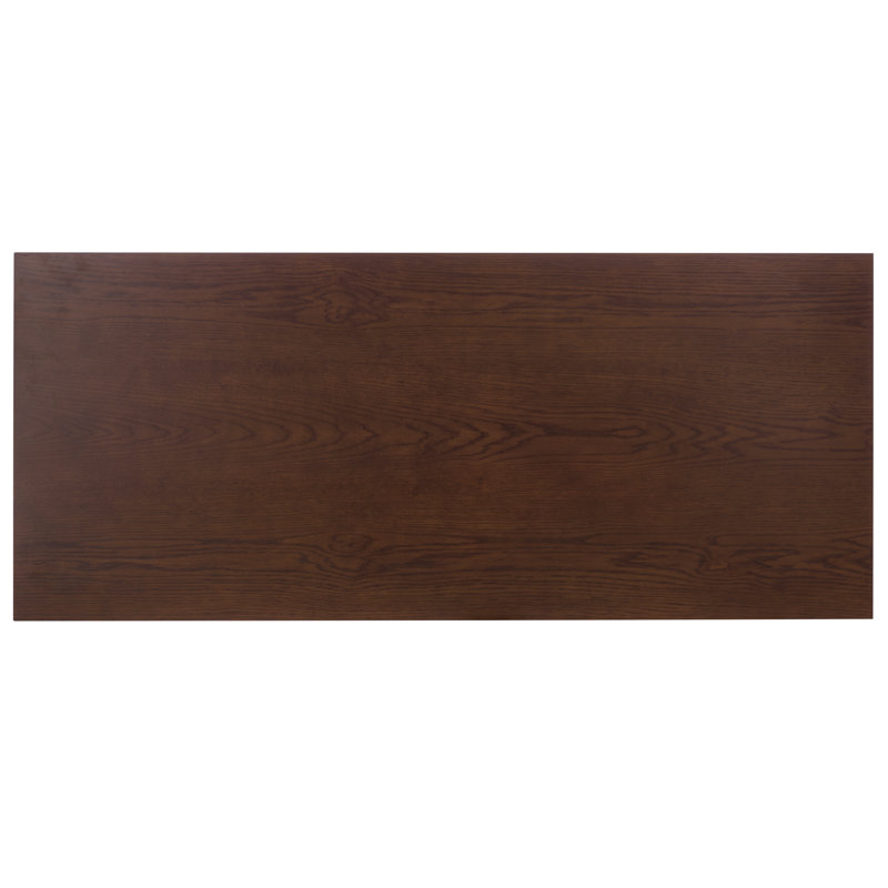 Bureau en bois 4 tiroirs Shorecrest, Natural / Black