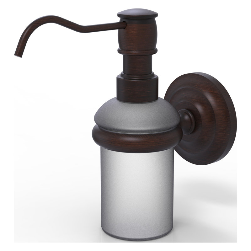 Distributeur de savon fixé au mur Gober, Bronze vénitien