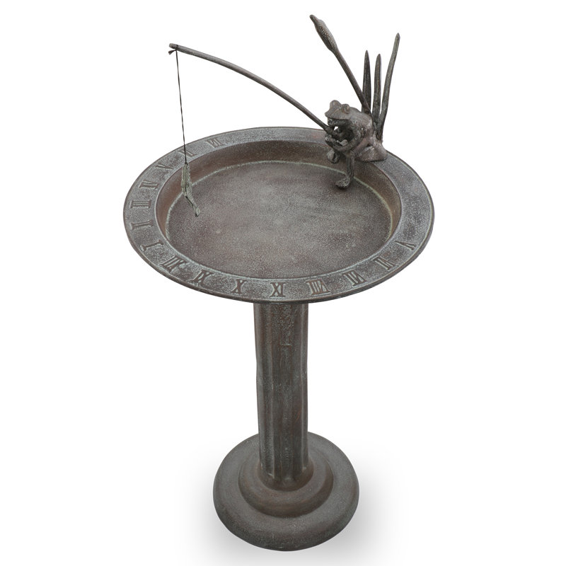 Aluminum Sculptural Birdbath
