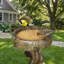 Bain d'oiseaux pour l'extérieur, bain d'oiseaux de 15,7 po de diamètre pour l'extérieur, bain multifonctionnel pour oiseaux et bol pour jardin