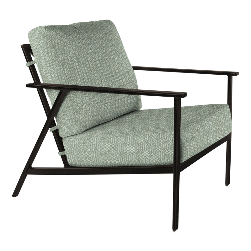 Marin Outdoor Lounge Chair, Carbon Black, Sahara Cafe