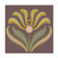 «Graphic Folk Flower IV» sur toile-382010832