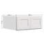 Armoire murale standard Shaker Dove l 36 po x P 24 po x H 12 po Homeibro Cozy Design-915386479-915285825