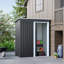 Senga 5ft. W x 2.5 ft. D Metal Pent Tool Shed Garden Shed