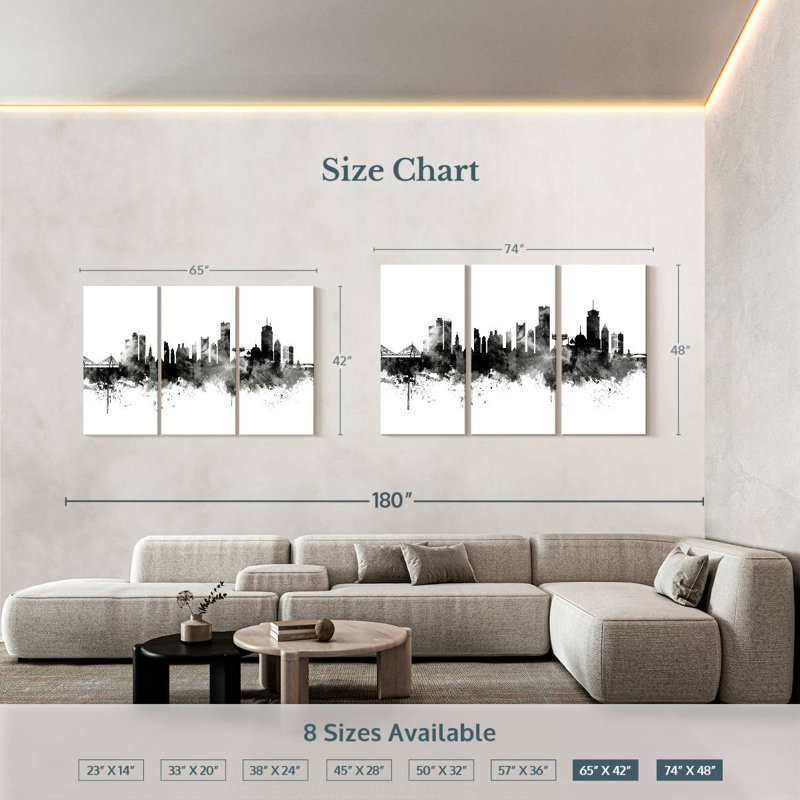 Rorry Boston Massachusetts Skyline V, 42" H x 65" W