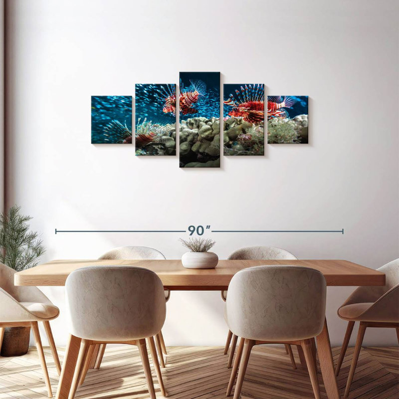 Lionfish School, 30" H x 68" W