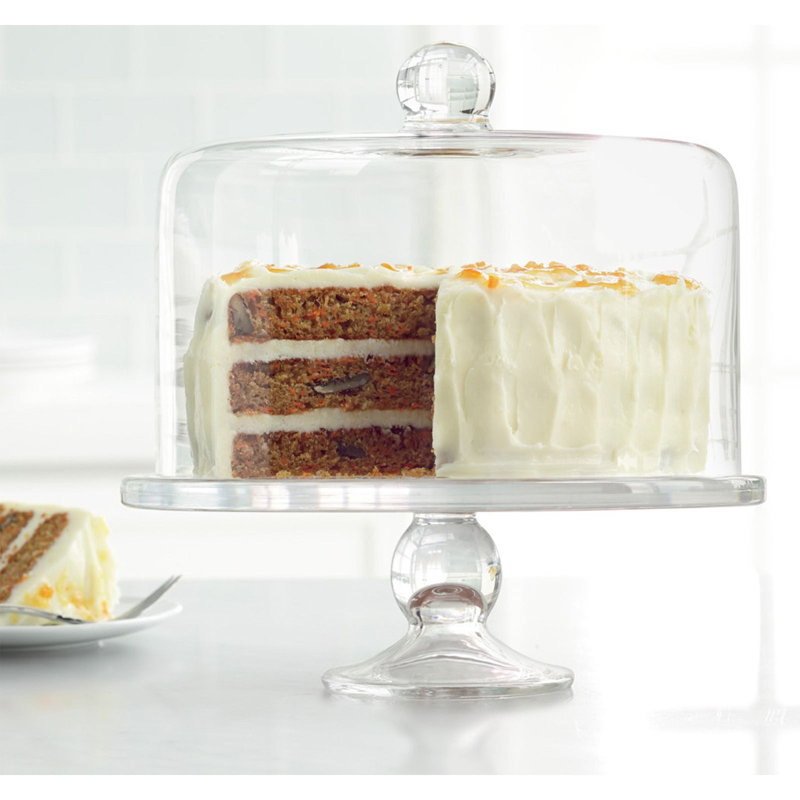 Simplicity Cake Stand with Straight Sided Dome