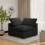 Fauteuil d'angle à housse en lin mélangé-543301430