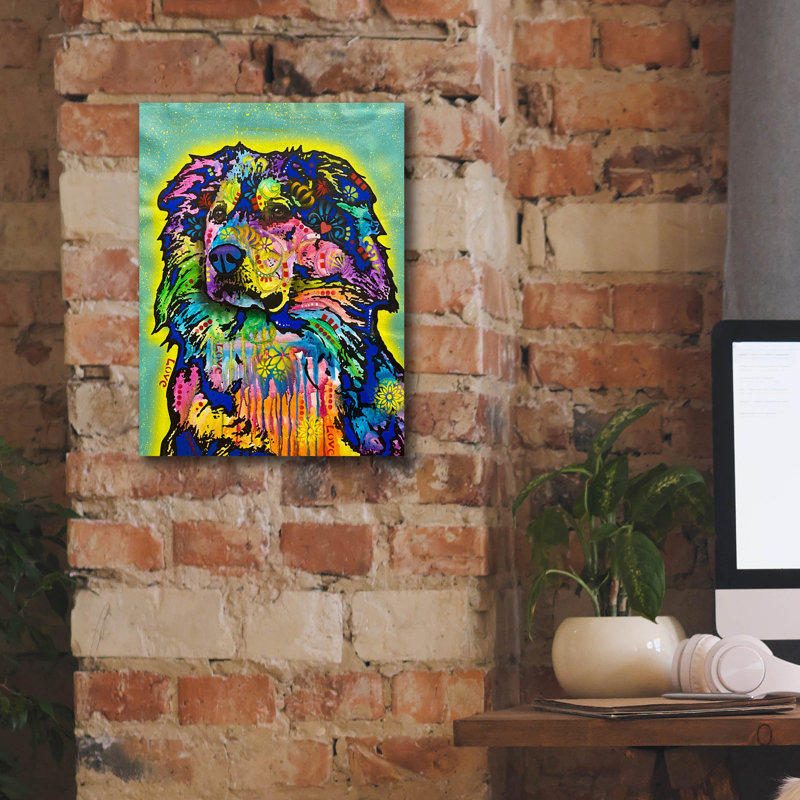 «Sgt Squibbles At Your Service» par Dean Russo, art mural sur toile, H 16 po x l 12 po x P 0,75 po