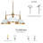 Kennesaw 3 - Light Dimmable Chandelier