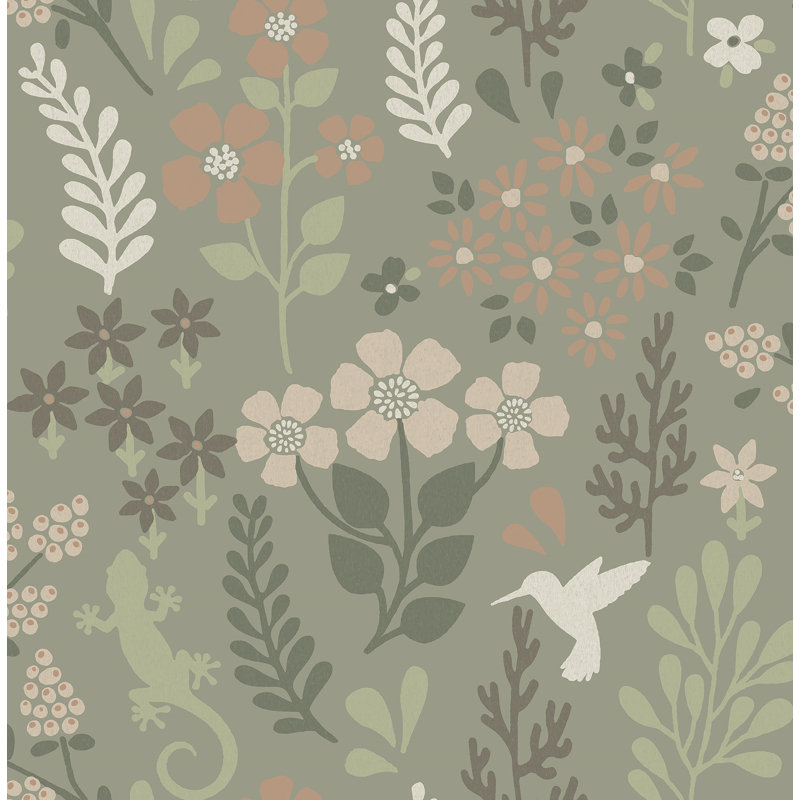 Rouleau de papier peint L 33 pi x l 20,5 po, Vert