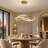 1-Light Dimmable Integrated LED Chandelier