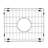 White Quartz Bar Sink - 18" Length X 16" Width Stain & Construction With Grid Heat 18"X16" Scratch Functional Design Bottom And Strainer