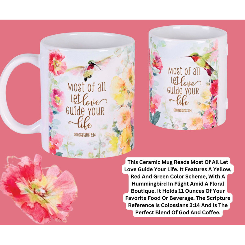 Tasse, oiseaux et surtout Let Love Guide You