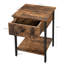 Nedra 40cm W Manufactured Wood Bedside Table-258794897