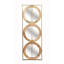 3 Mirror Piece Wall Mirror In  Rectangular Frame