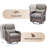 Anner 7-Piece Outdoor Wicker Patio Conversation Set With Square Metal Fire Pit Table, Swivel Gliders And Ottomans-1808669431-1808669430-1808668937
