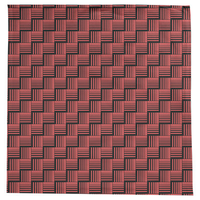 Classic Basketweave Stripes Tablecloth