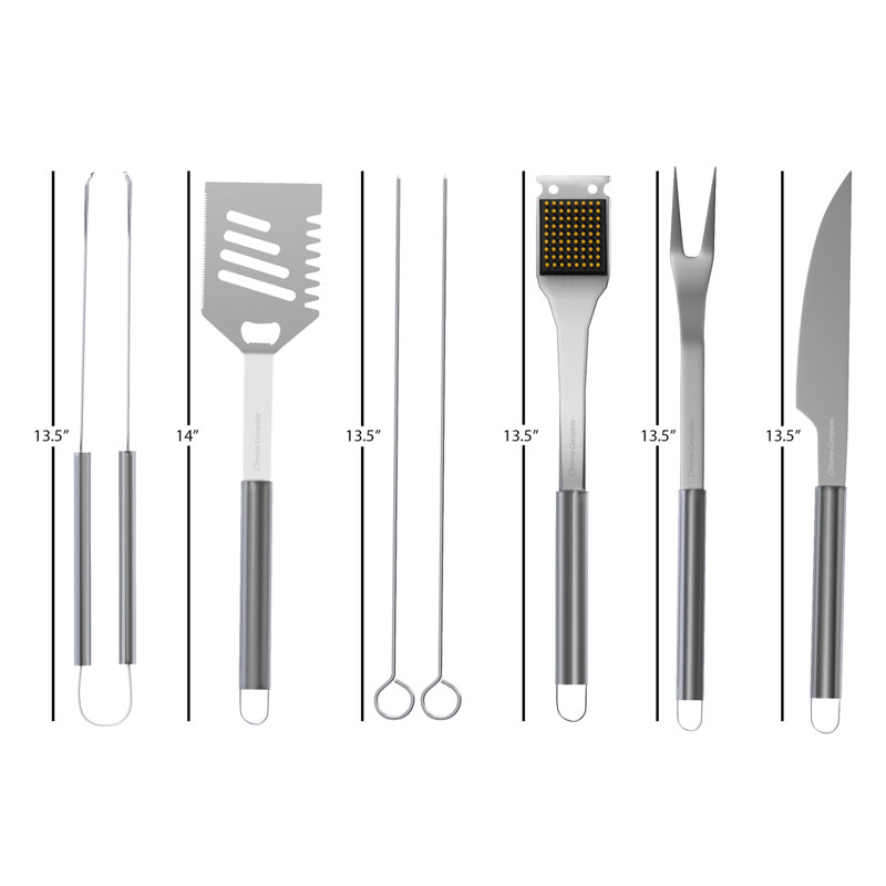 Stainless Steel Dishwasher Safe Grilling Tool Set