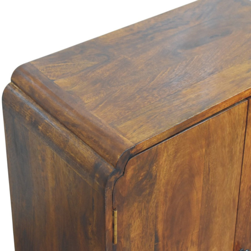Solid Wood Rectangle Accent Cabinet