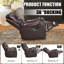 Fauteuil inclinable manuel berçant en cuir de polyuréthane de 35,8 po Ambridge Crovetti-965219540