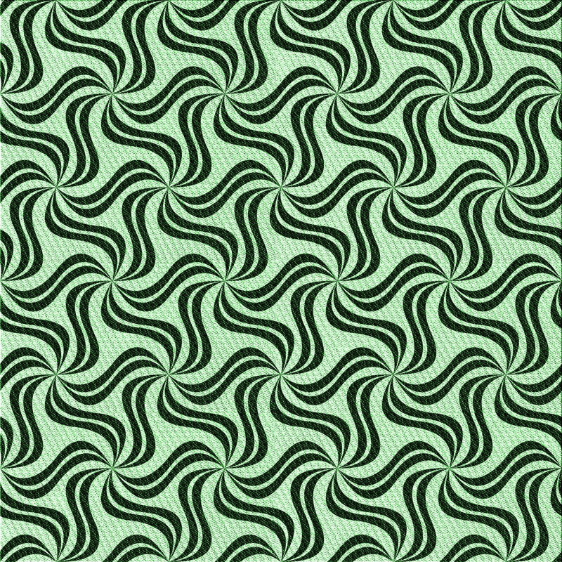 Tapis vert / noir, Carré 3 pi