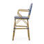 Ensemble de 2 tabourets de bar d'extérieur en osier et aluminium 29,5 po, finition bambou-606147070