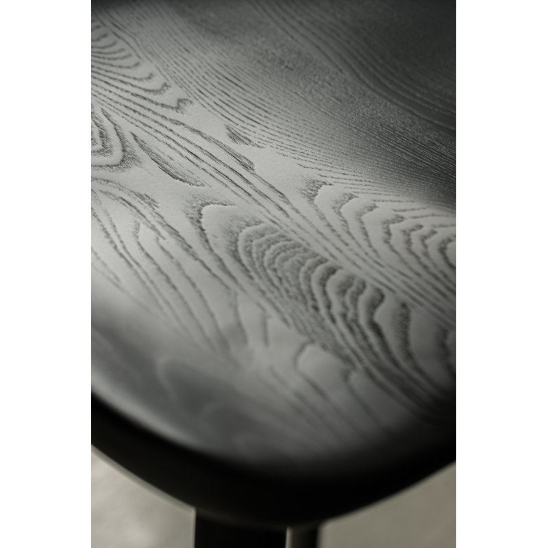 Alma Bar Chair, Counter Stool (25” Seat Height), Matte Black