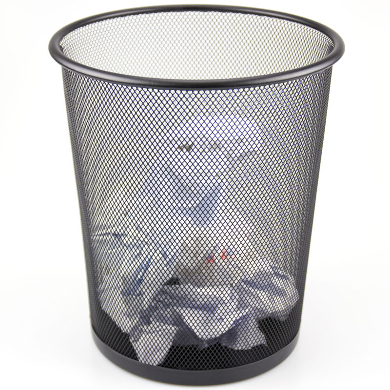 Gent 10 Litre Waste Basket, Black