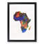 Map of the Continent of Africa in Abstract - Picture Frame Graphic Art Print-55770826-55770820