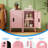Metal Storage Employees Lockers With 1 Lockable Doors,locking Storage Cabinets For Small Spaces,home,school,gym,assembly Required,pink-2018139109