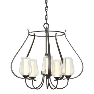 Lustre géométrique à 5 lumières Flora