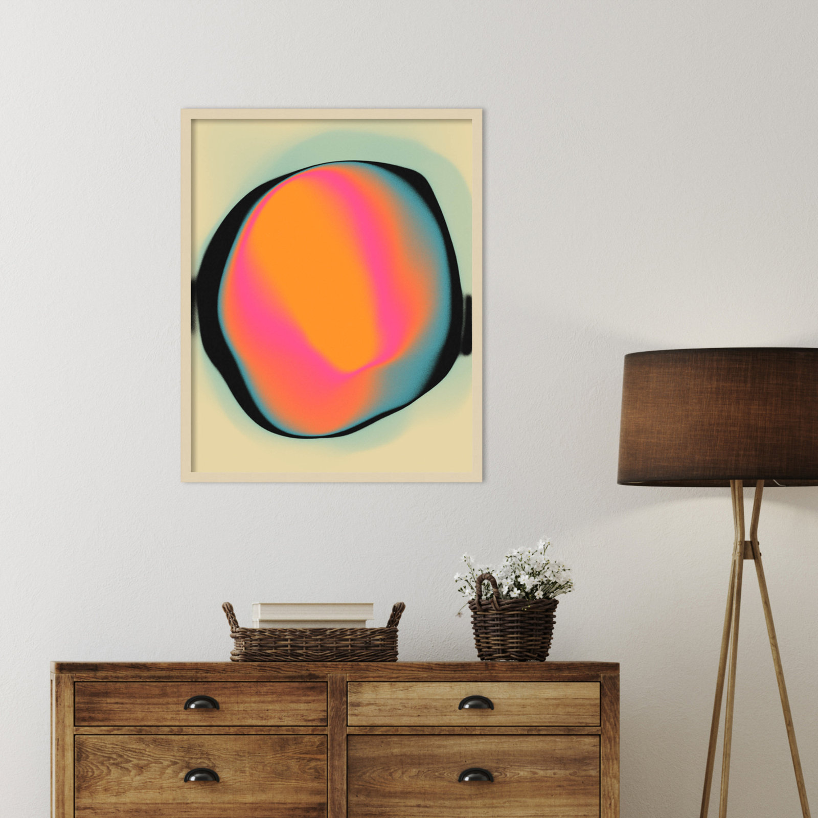 Ghost 2 by Jazzberry Blue, Brown, 33" H x 27" W x 1" D