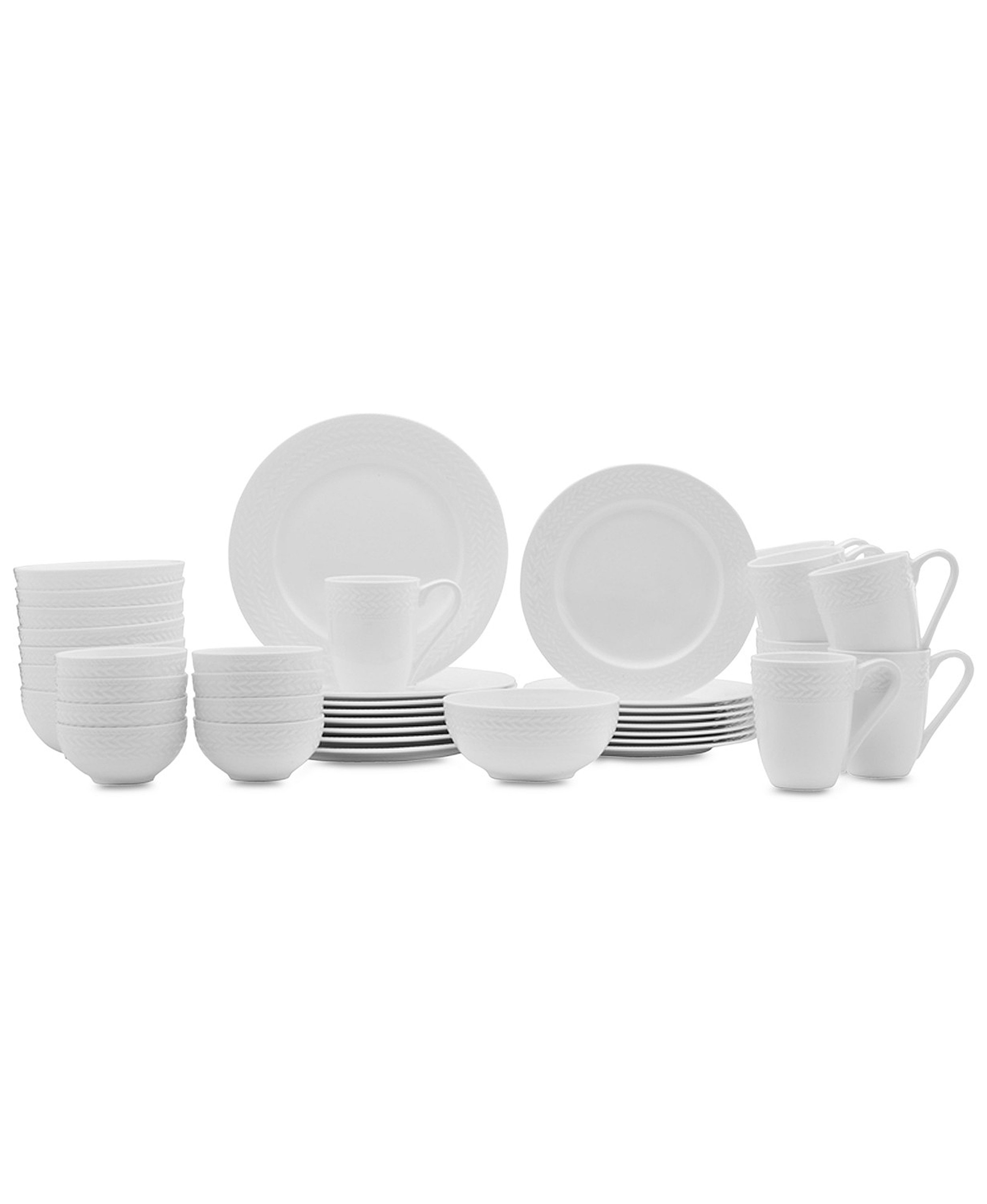 Mikasa Tate 40-Piece Lightweight Chip-Resistant Bone China Dinnerware Set, Service for 8 & Reviews | Perigold