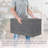 Set Of 2 Narrow Foldable Storage Ottomans, Linen Upholstered Storage Bench Footrest Stool, Collapsible Ottoman Box For Small Spaces, Bedroom, Living Room, Entryway-436064877