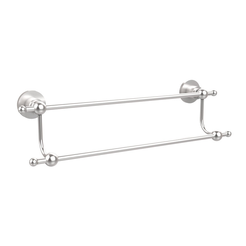 Barre à serviettes murale double lera, Chrome satiné