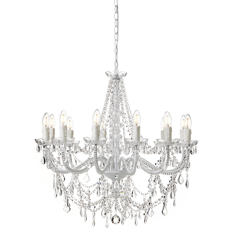 Aracely 12 - Light Candle Style Chandelier