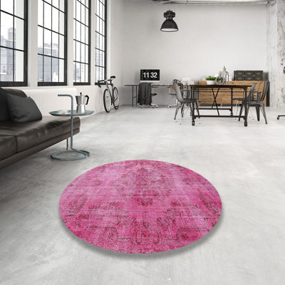 Tapis traditionnel rose / gris